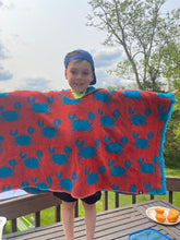 Load image into Gallery viewer, Crab towel hood