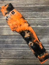 Load image into Gallery viewer, Orange tie dye joggers
