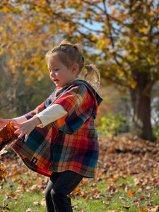 Flannel poncho