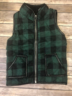 Green plaid vest