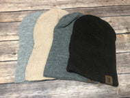 Knitted winter beanie