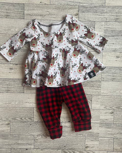 Buffalo plaid reindeer