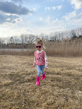 Load image into Gallery viewer, Bow bunny floral hoodie
